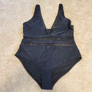 Women's 1x Black Bathing Suit